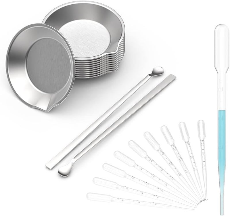 DIYESMART 12pcs Paint Tray, 2pcs Paint Stirrer and 10pcs 3ml Pipette Eyedroppers Suit for Airbrush Painting, DIY Art Craft Painting, Model Painting, Hobby Paint Building Tools, Lightweight… - Image 1
